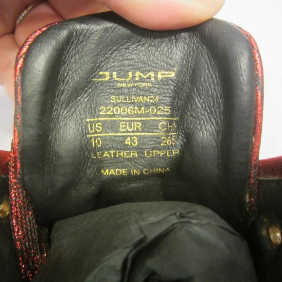 SULLIVAN 24 BY JUMP, NY, COLLECTIBLE RED & GOLD BASKETBALL SNEAKERS - Picture 16 of 16